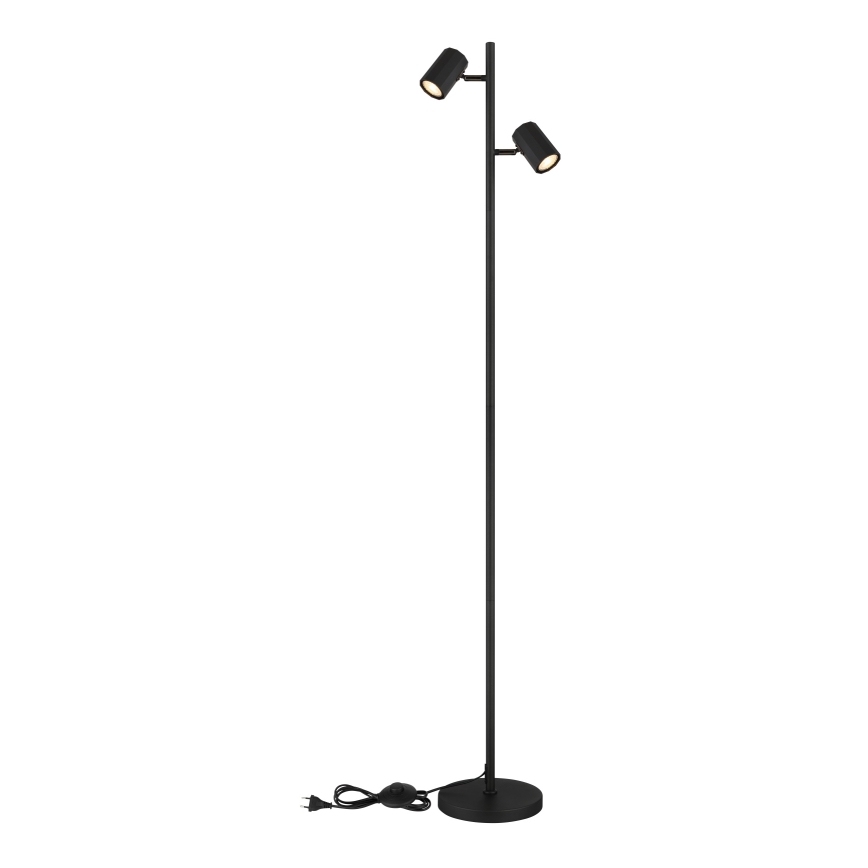 Globo - Lampada con piedistallo 2xGU10/5W/230V nero