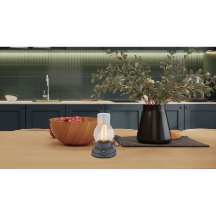 Globo - LED Lampada da tavolo touch ricaricabile e dimmerabile LED/1W/3,7V 1200 mAh antracite