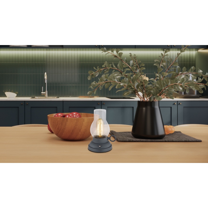 Globo - LED Lampada da tavolo touch ricaricabile e dimmerabile LED/1W/3,7V 1200 mAh antracite