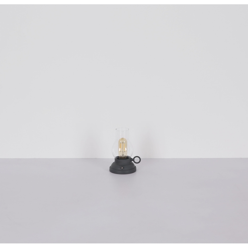 Globo - LED Lampada da tavolo touch ricaricabile e dimmerabile LED/1W/3,7V 1200 mAh antracite