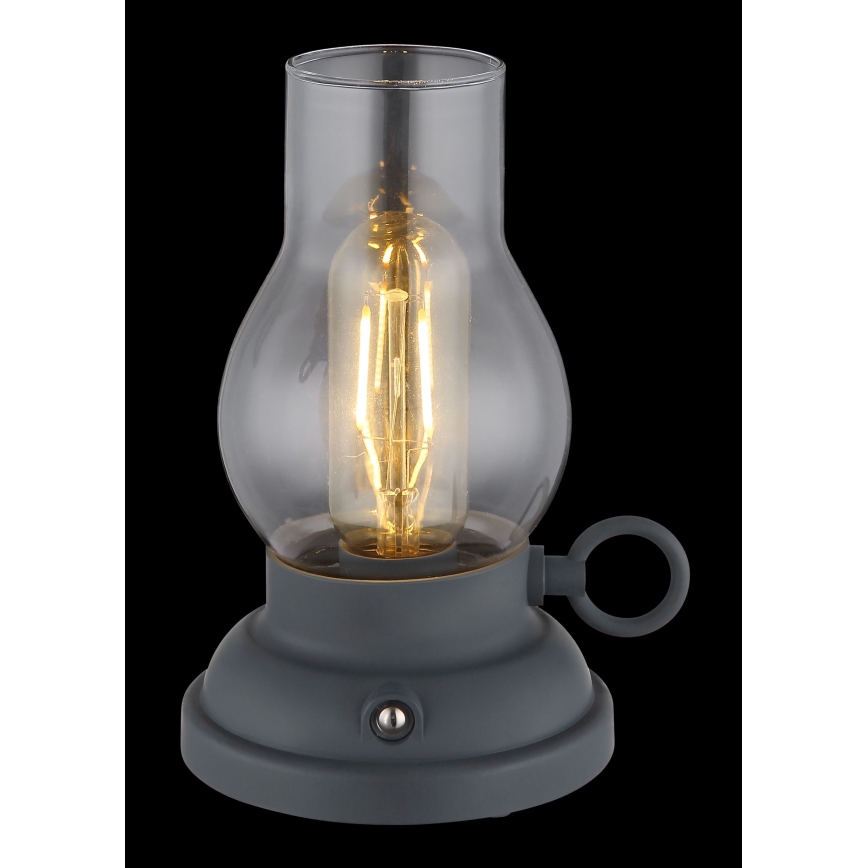 Globo - LED Lampada da tavolo touch ricaricabile e dimmerabile LED/1W/3,7V 1200 mAh antracite
