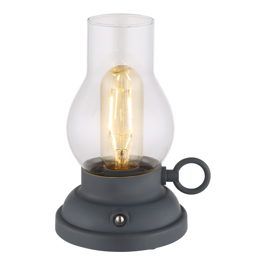 Globo - LED Lampada da tavolo touch ricaricabile e dimmerabile LED/1W/3,7V 1200 mAh antracite