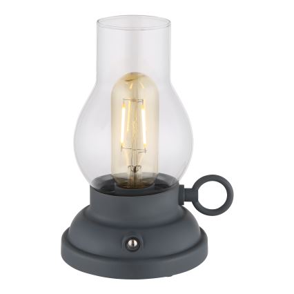 Globo - LED Lampada da tavolo touch ricaricabile e dimmerabile LED/1W/3,7V 1200 mAh antracite