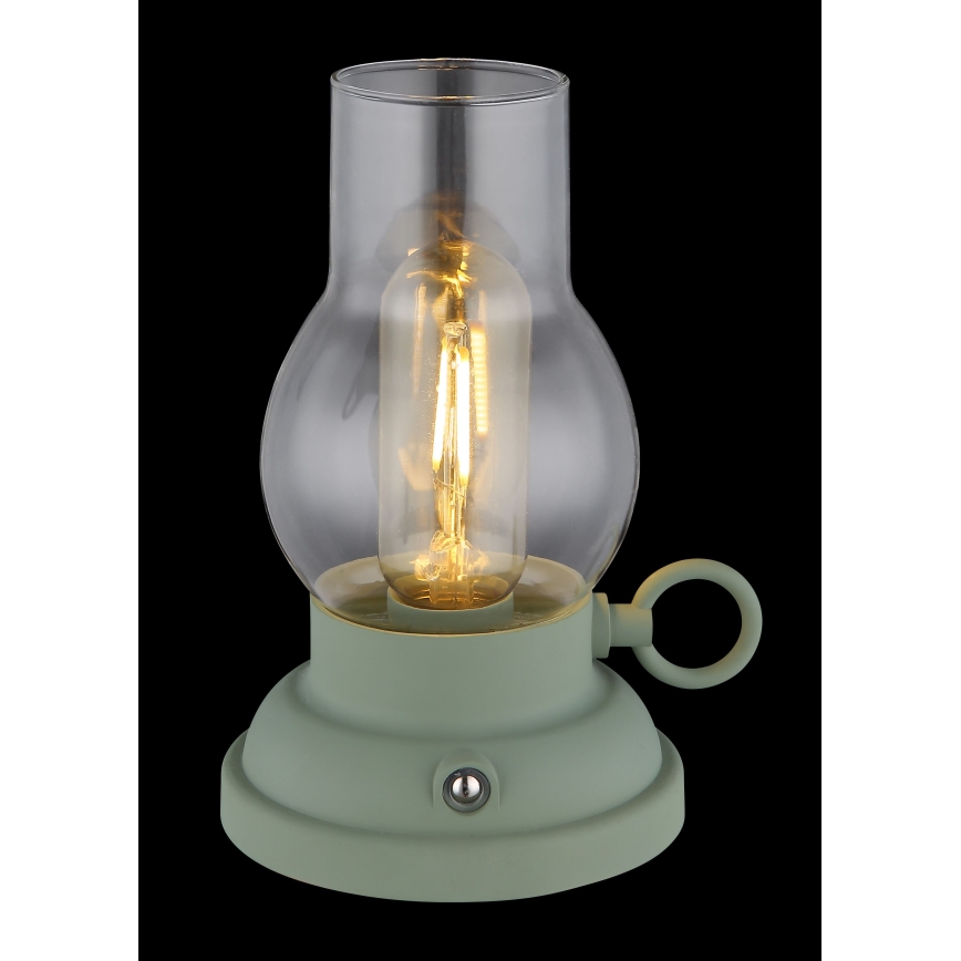 Globo - LED Lampada da tavolo touch ricaricabile e dimmerabile LED/1W/3,7V 1200 mAh verde