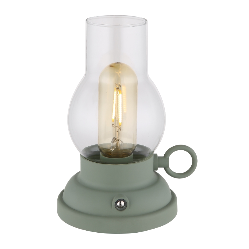 Globo - LED Lampada da tavolo touch ricaricabile e dimmerabile LED/1W/3,7V 1200 mAh verde