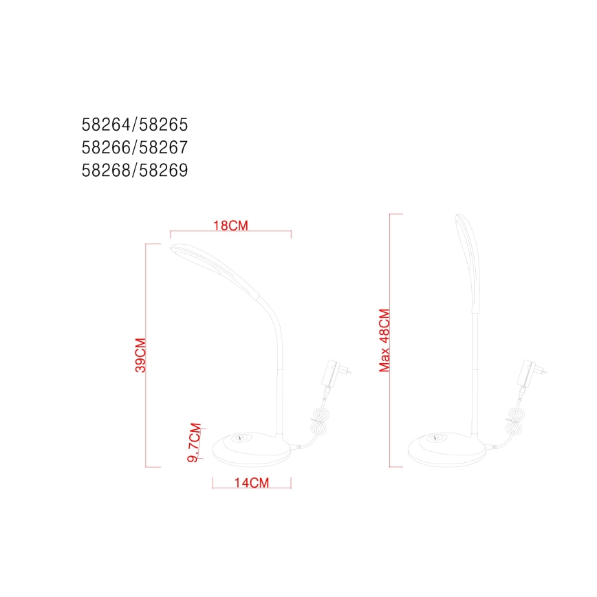 Globo - LED RGB Lampada da tavolo dimmerabile LED/3W/5V