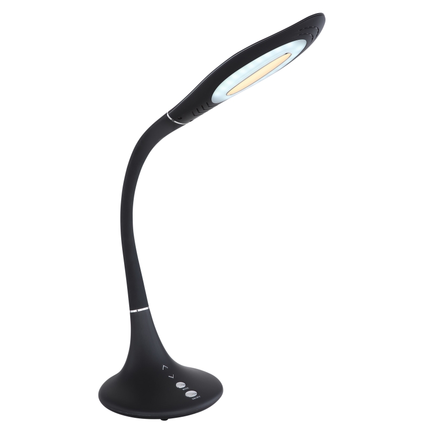 Globo - Lampada da tavolo LED dimmerabile con comando touch, flessibile LED/9W/230V 3000/4000/6500K, nera