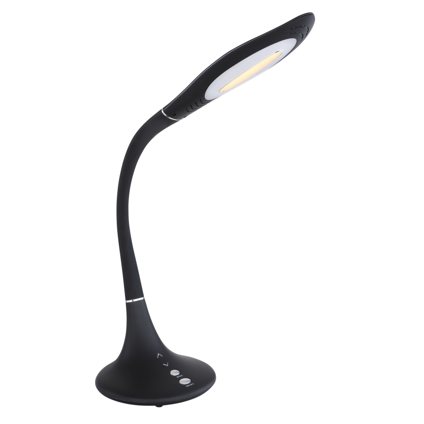 Globo - Lampada da tavolo LED dimmerabile con comando touch, flessibile LED/9W/230V 3000/4000/6500K, nera