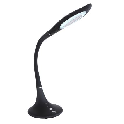 Globo - Lampada da tavolo LED dimmerabile con comando touch, flessibile LED/9W/230V 3000/4000/6500K, nera