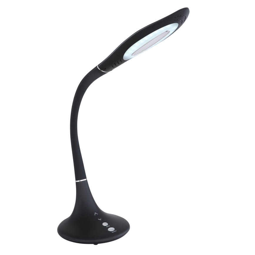 Globo - Lampada da tavolo LED dimmerabile con comando touch, flessibile LED/9W/230V 3000/4000/6500K, nera