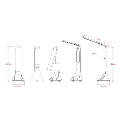 Globo - Lampada da tavolo LED dimmerabile LED/4W/230V 2200 mAh