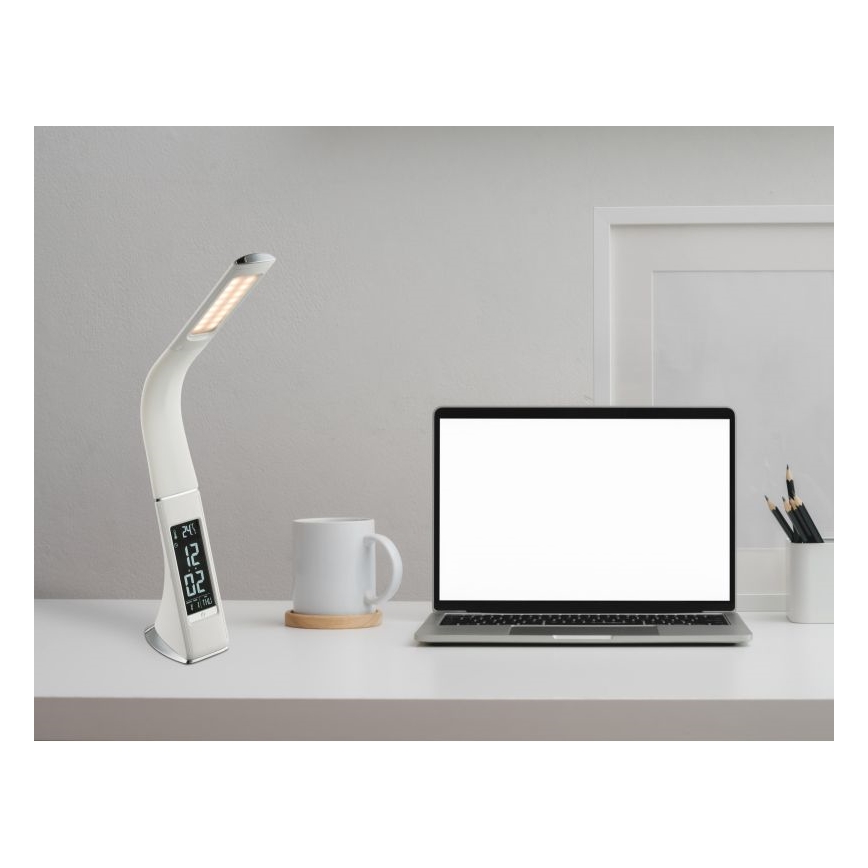 Globo - Lampada da tavolo LED dimmerabile a sfioramento con display LED/6,5W/230V 3000/4500/5800K bianca