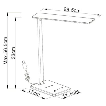 Globo - Lampada da tavolo a LED dimmerabile BULLA LED/5W/230V