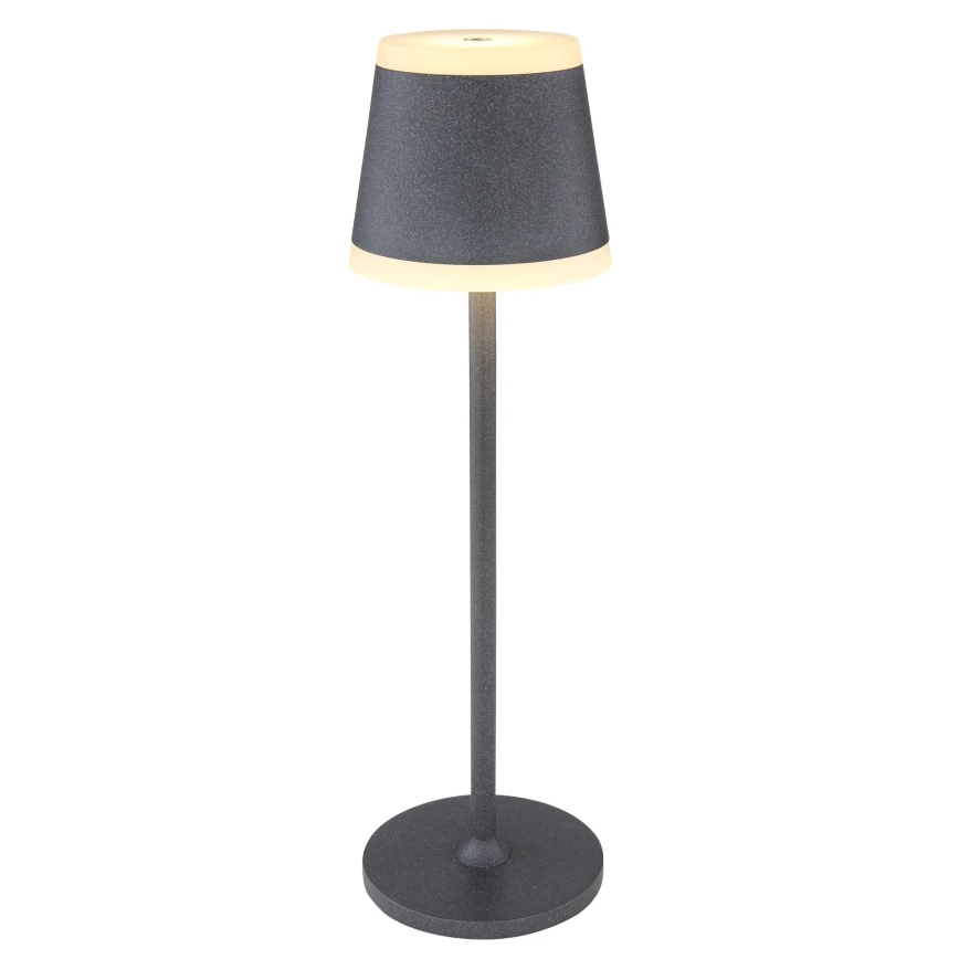 Globo - LED Lampada da tavolo touch ricaricabile e dimmerabile LED/4,6W/3,7V 3000K 1800mAh grigio IP54