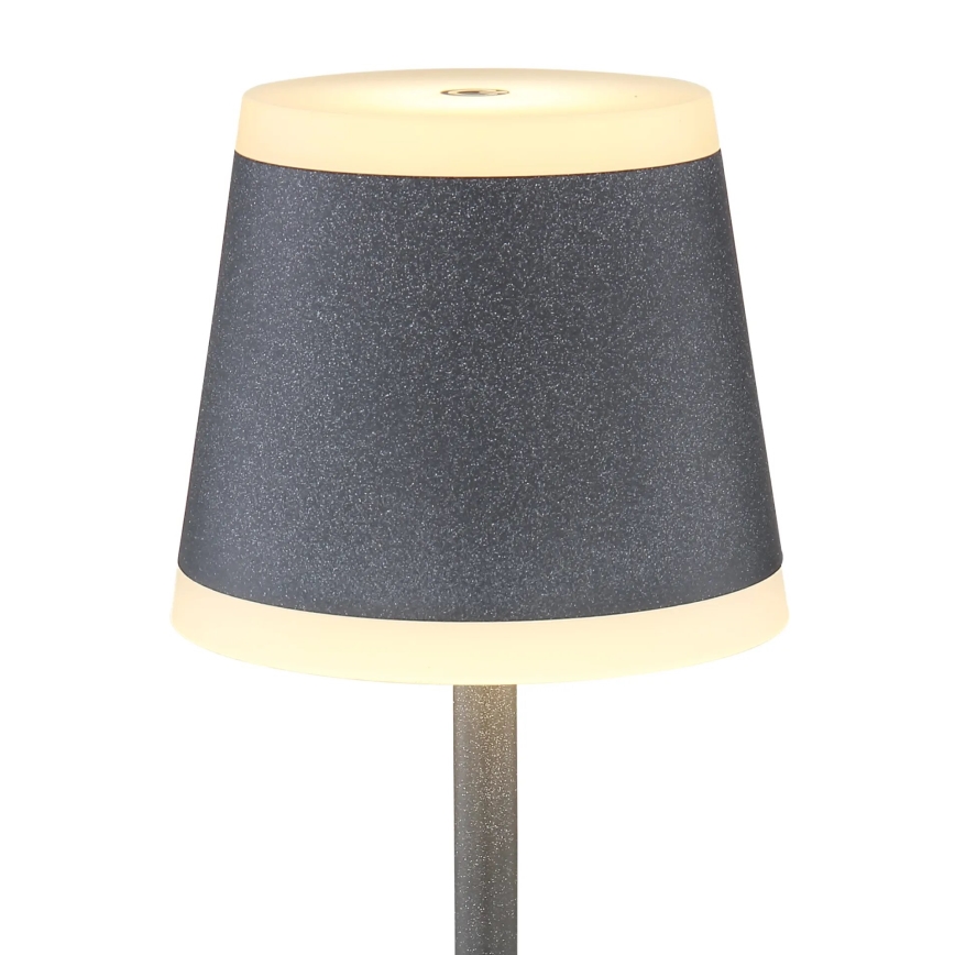 Globo - LED Lampada da tavolo touch ricaricabile e dimmerabile LED/4,6W/3,7V 3000K 1800mAh grigio IP54