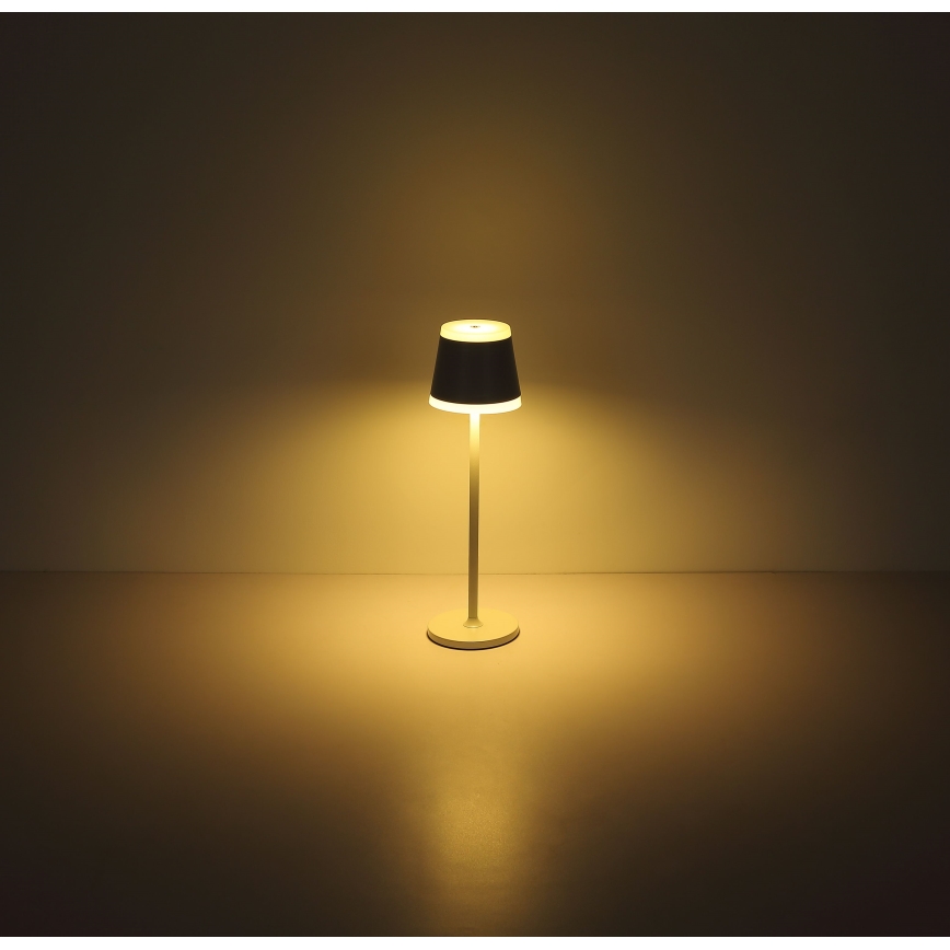 Globo - LED Lampada da tavolo touch ricaricabile e dimmerabile LED/4,6W/230V 1800 mAh USB IP54 bianco