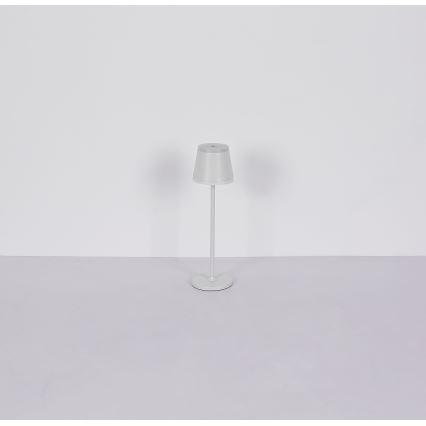 Globo - LED Lampada da tavolo touch ricaricabile e dimmerabile LED/4,6W/230V 1800 mAh USB IP54 bianco