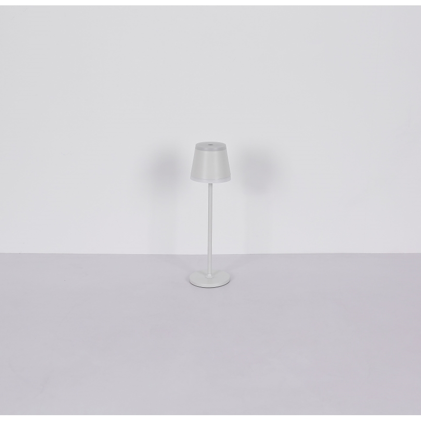 Globo - LED Lampada da tavolo touch ricaricabile e dimmerabile LED/4,6W/230V 1800 mAh USB IP54 bianco
