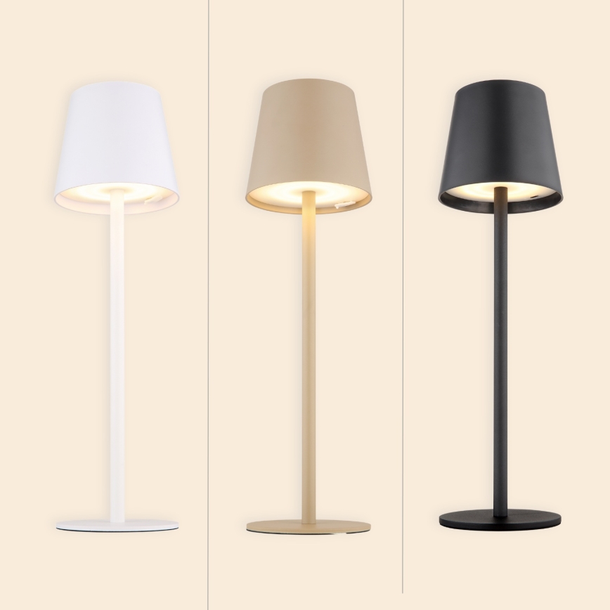 Globo - Lampada LED touch dimmerabile per esterni LED/3W/3,7V IP44 1800 mAh USB beige