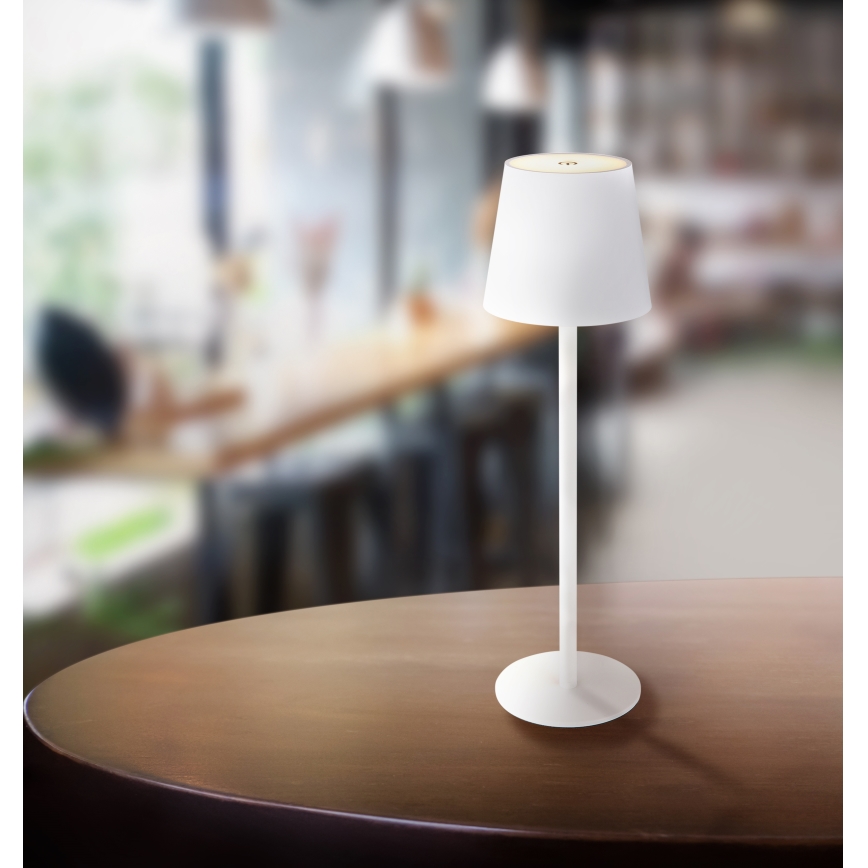 Globo - Lampada LED touch dimmerabile per esterni LED/3W/3,7V IP44 1800 mAh USB bianco