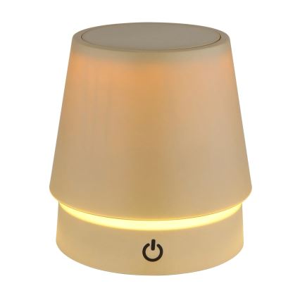 Globo - Lampada da tavolo ricaricabile a LED dimmerabile con controllo touch, 1,2 W / 3 V, 1200 mAh