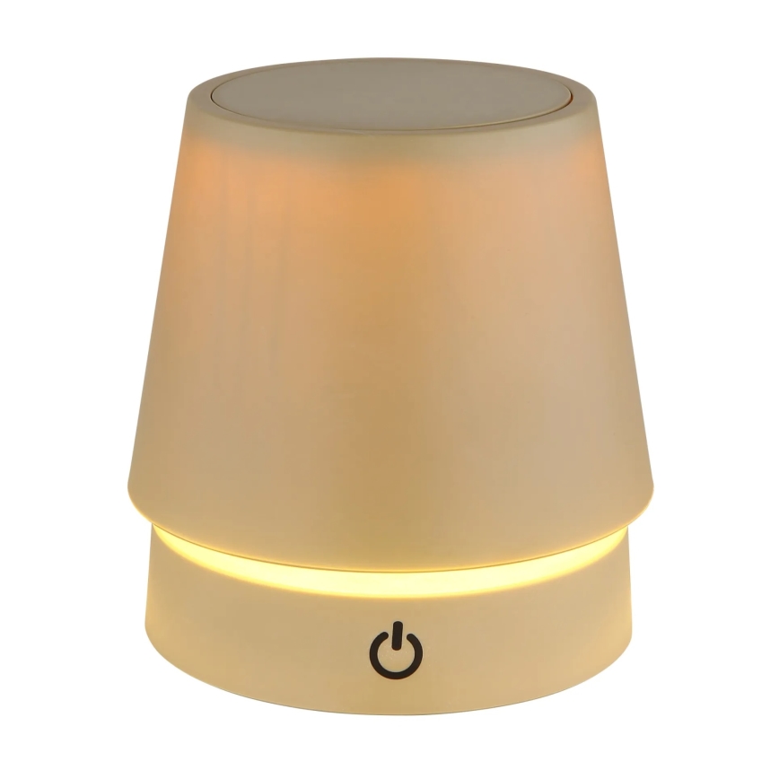 Globo - Lampada da tavolo ricaricabile a LED dimmerabile con controllo touch, 1,2 W / 3 V, 1200 mAh
