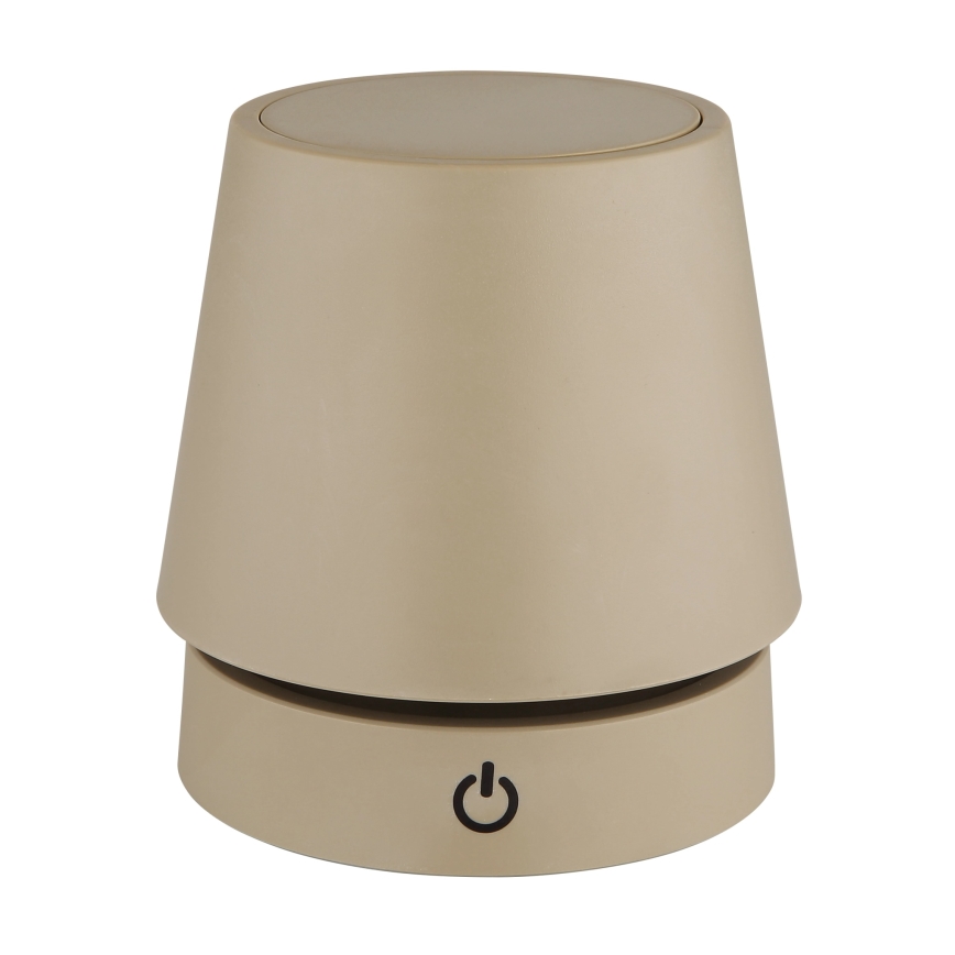 Globo - Lampada da tavolo ricaricabile a LED dimmerabile con controllo touch, 1,2 W / 3 V, 1200 mAh