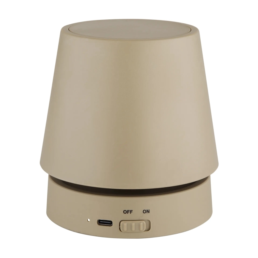 Globo - Lampada da tavolo ricaricabile a LED dimmerabile con controllo touch, 1,2 W / 3 V, 1200 mAh