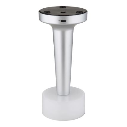 Globo - Lampada da tavolo LED dimmerabile con touch LED/1W/3,7V 2700K/4000K/6500K 800 mAh USB cromo opaco