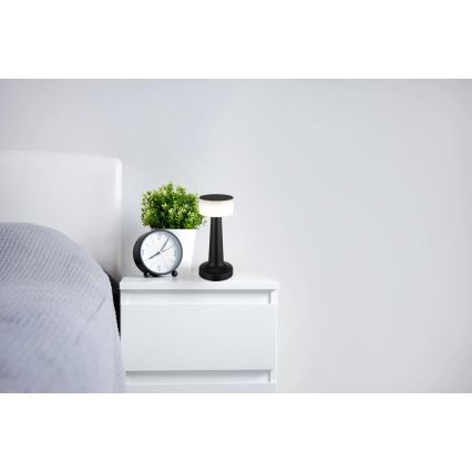 Globo - Lampada da tavolo LED dimmerabile con funzione Touch LED/1W/3,7V 2700K/4000K/6500K 800 mAh USB nero