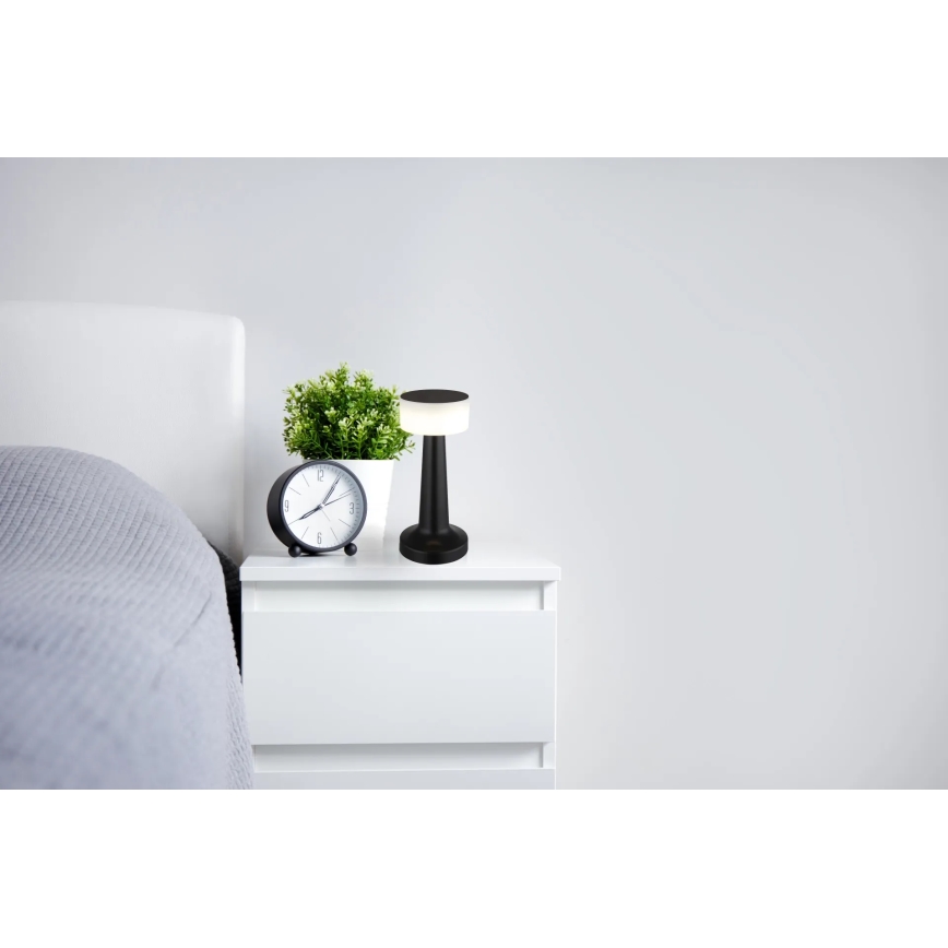 Globo - Lampada da tavolo LED dimmerabile con funzione Touch LED/1W/3,7V 2700K/4000K/6500K 800 mAh USB nero