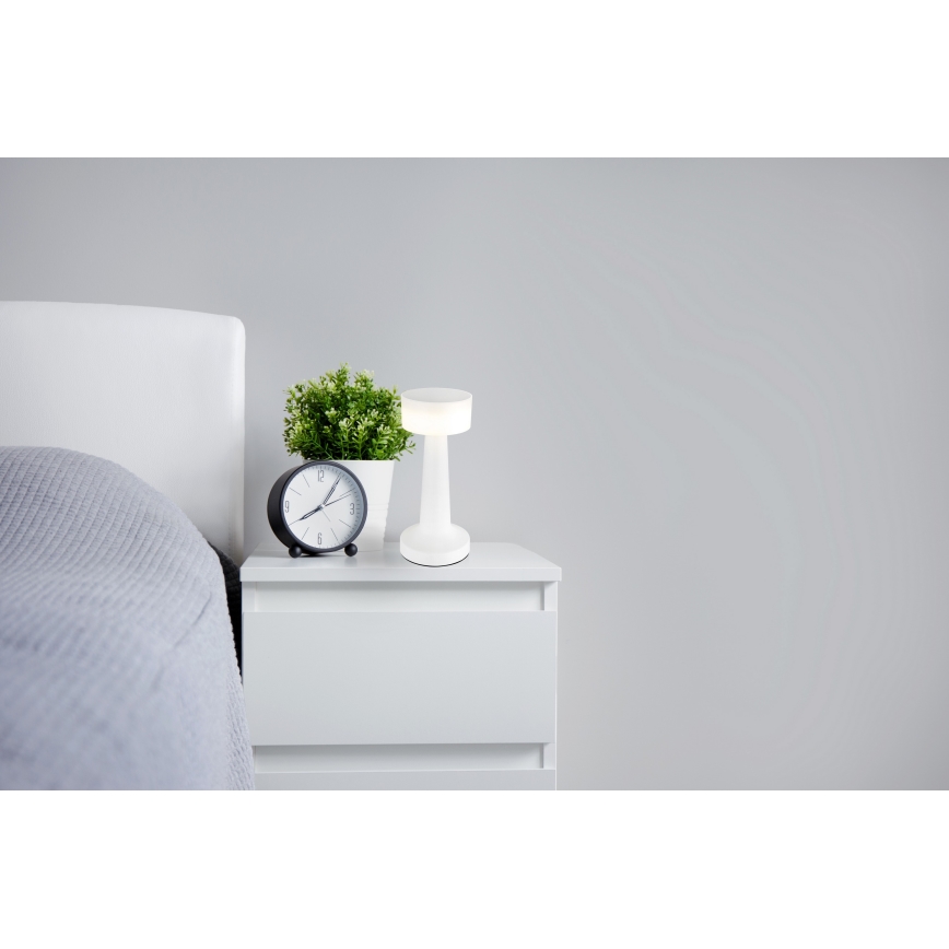 Globo - Lampada da tavolo LED dimmerabile con touch LED/1W/3,7V 2700K/4000K/6500K 800 mAh USB bianca