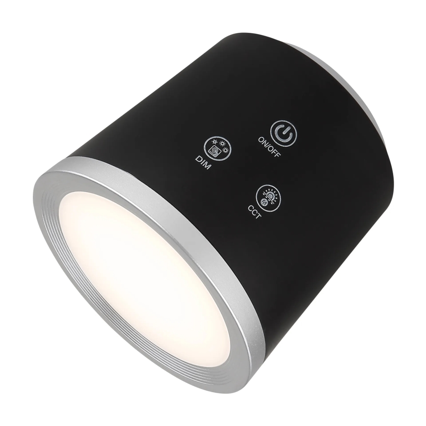 Globo - Lampada da tavolo LED dimmerabile con funzione Touch 4in1 LED/6W/3,7V 3000K/4000K/6500K 1500 mAh USB nero