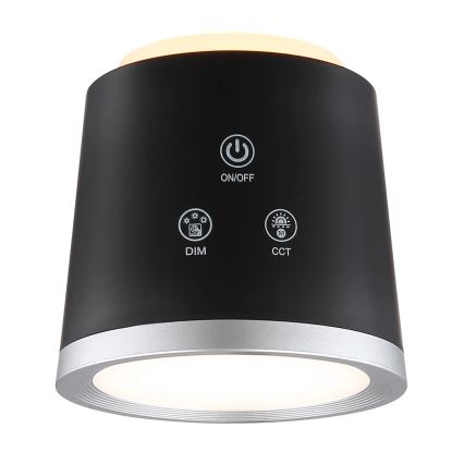 Globo - Lampada da tavolo LED dimmerabile con funzione Touch 4in1 LED/6W/3,7V 3000K/4000K/6500K 1500 mAh USB nero
