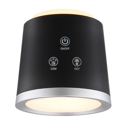 Globo - Lampada da tavolo LED dimmerabile con funzione Touch 4in1 LED/6W/3,7V 3000K/4000K/6500K 1500 mAh USB nero