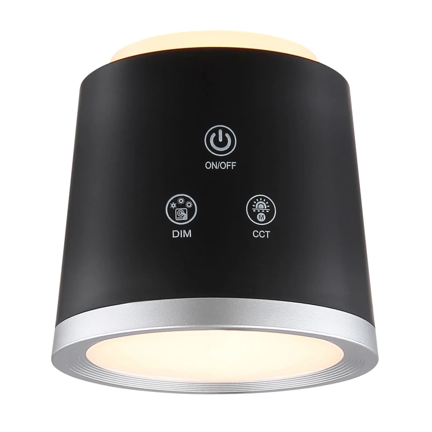Globo - Lampada da tavolo LED dimmerabile con funzione Touch 4in1 LED/6W/3,7V 3000K/4000K/6500K 1500 mAh USB nero