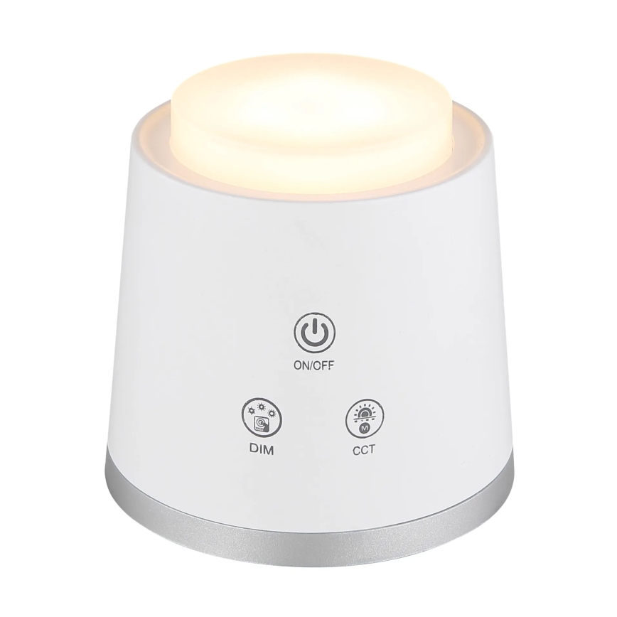 Globo - Lampada da tavolo LED dimmerabile con funzione Touch 4in1 LED/6W/3,7V 3000K/4000K/6500K 1500 mAh USB bianco