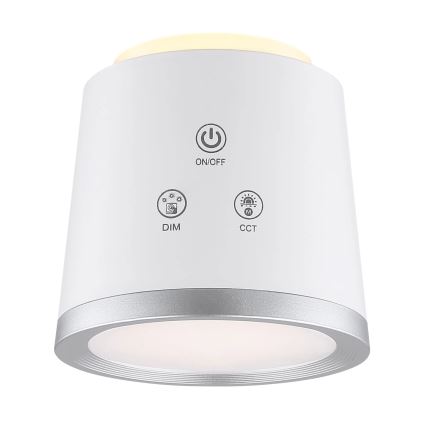 Globo - Lampada da tavolo LED dimmerabile con funzione Touch 4in1 LED/6W/3,7V 3000K/4000K/6500K 1500 mAh USB bianco