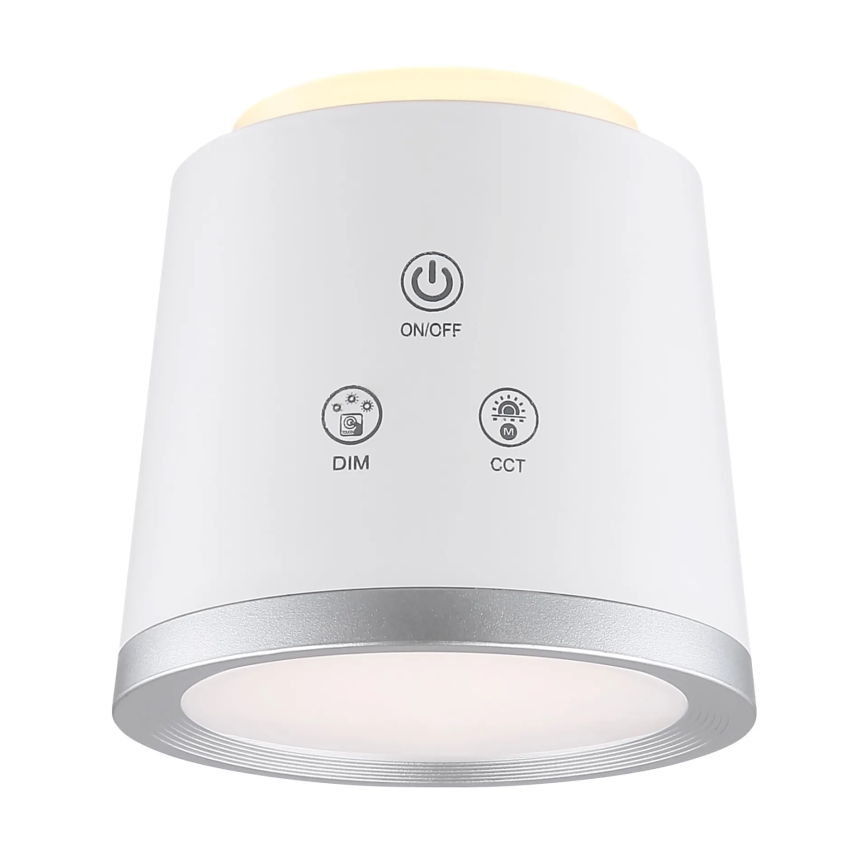 Globo - Lampada da tavolo LED dimmerabile con funzione Touch 4in1 LED/6W/3,7V 3000K/4000K/6500K 1500 mAh USB bianco