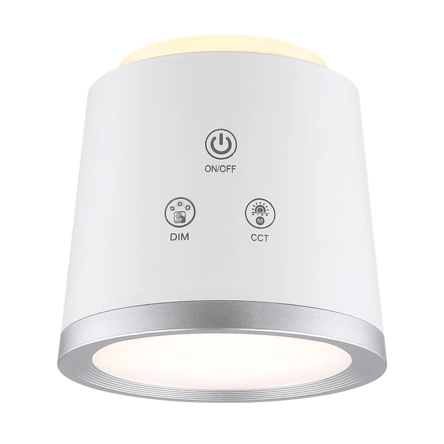 Globo - Lampada da tavolo LED dimmerabile con funzione Touch 4in1 LED/6W/3,7V 3000K/4000K/6500K 1500 mAh USB bianco