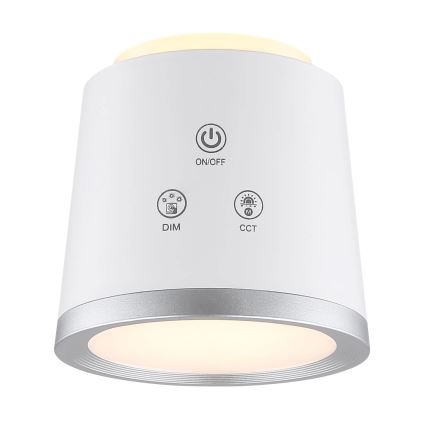 Globo - Lampada da tavolo LED dimmerabile con funzione Touch 4in1 LED/6W/3,7V 3000K/4000K/6500K 1500 mAh USB bianco