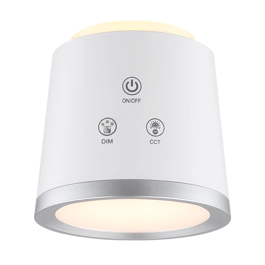 Globo - Lampada da tavolo LED dimmerabile con funzione Touch 4in1 LED/6W/3,7V 3000K/4000K/6500K 1500 mAh USB bianco