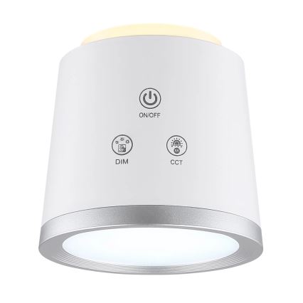 Globo - Lampada da tavolo LED dimmerabile con funzione Touch 4in1 LED/6W/3,7V 3000K/4000K/6500K 1500 mAh USB bianco