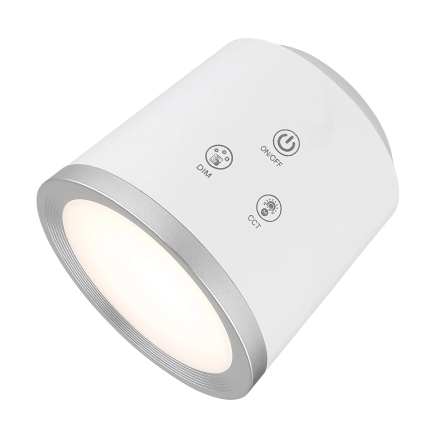 Globo - Lampada da tavolo touch dimmerabile 4 in 1 LED/6W/3,7V 3000K/4000K/6500K 1500 mAh USB bianca