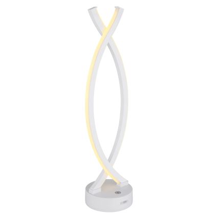 Globo - Lampada da tavolo LED dimmerabile con funzione Touch LED/1W/3,7V 3000K 1800 mAh USB bianco