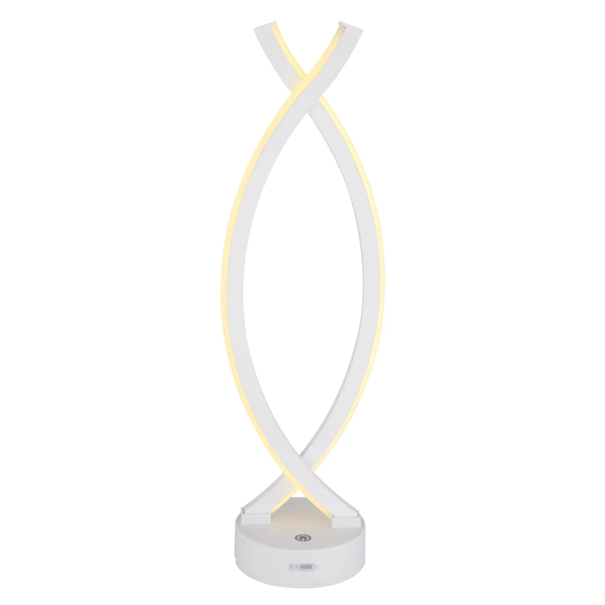 Globo - Lampada da tavolo LED dimmerabile con funzione Touch LED/1W/3,7V 3000K 1800 mAh USB bianco