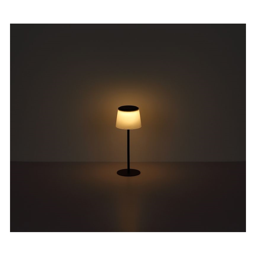 Globo - LED Lampada da tavolo da esterno touch dimmerabile LED/1,8W/5V IP44 1800 mAh nero/bianco