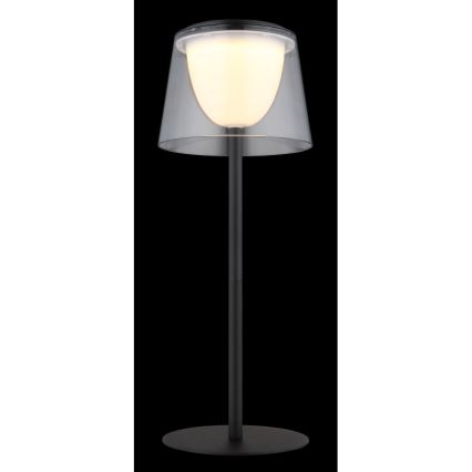 Globo - LED Lampada da tavolo da esterno touch dimmerabile LED/1,8W/5V IP44 1800 mAh nero/chiaro