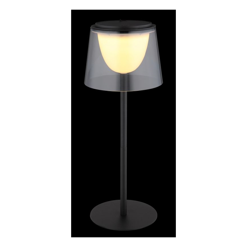Globo - LED Lampada da tavolo da esterno touch dimmerabile LED/1,8W/5V IP44 1800 mAh nero/smoky