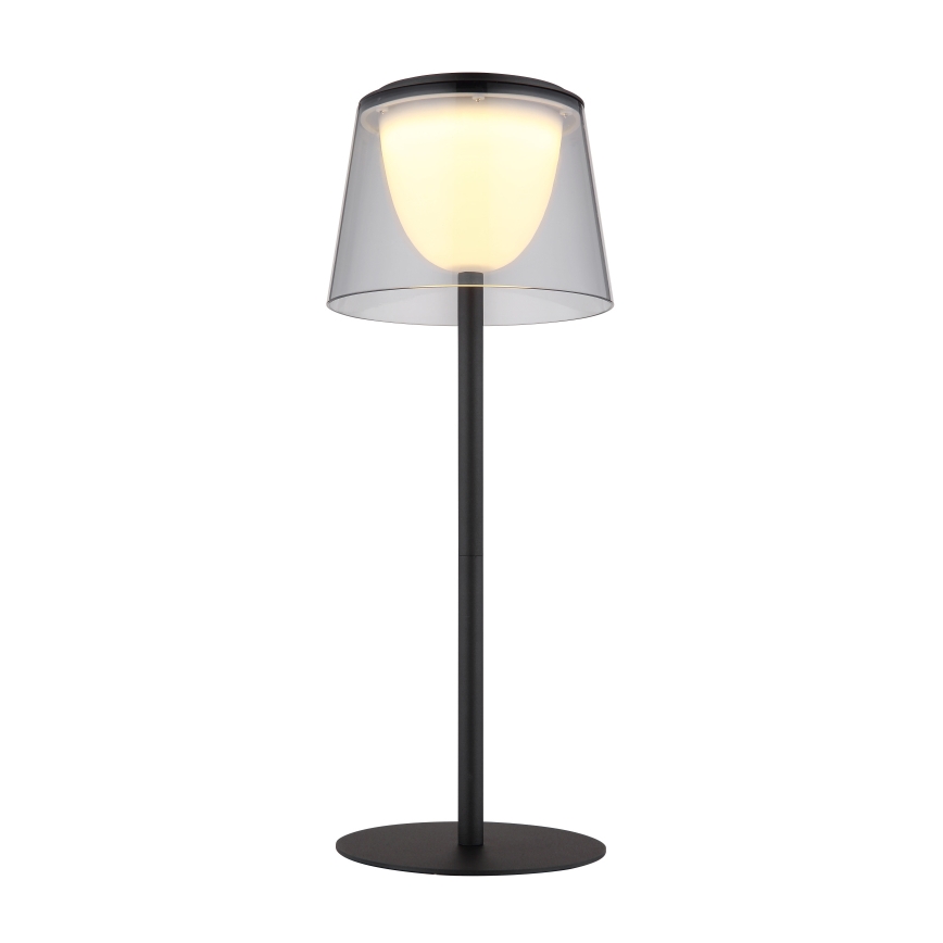 Globo - LED Lampada da tavolo da esterno touch dimmerabile LED/1,8W/5V IP44 1800 mAh nero/smoky